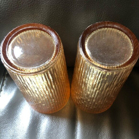 2 Jeannette Marigold Tall Iridescent Carnival Tree Bark 7" - Picture 3 of 4